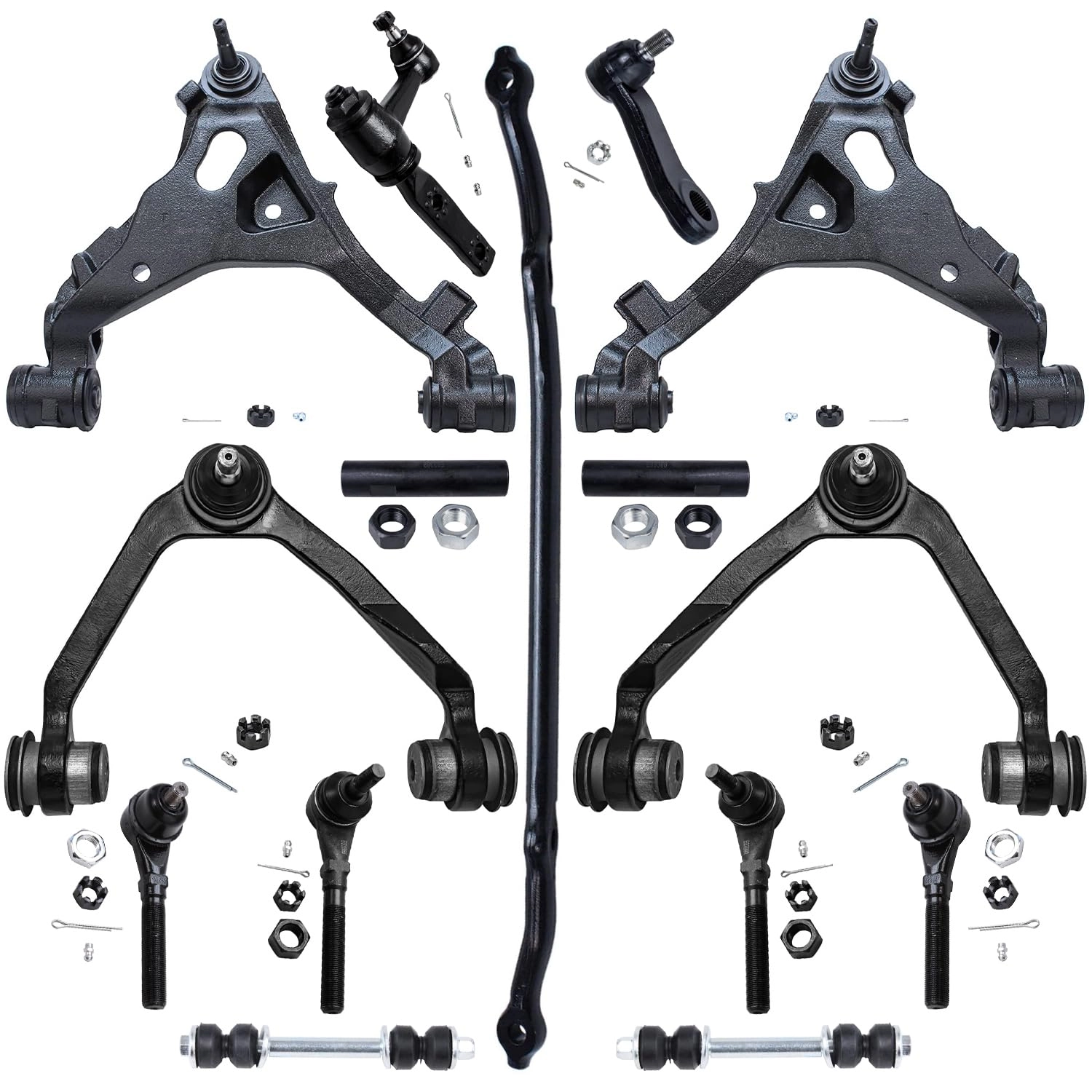 Detroit Axle Front End 15pc Suspension Kit - Vehicle Specific Fit