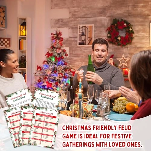 Christmas Friendly Feud Game - 20 cards 18 years and up