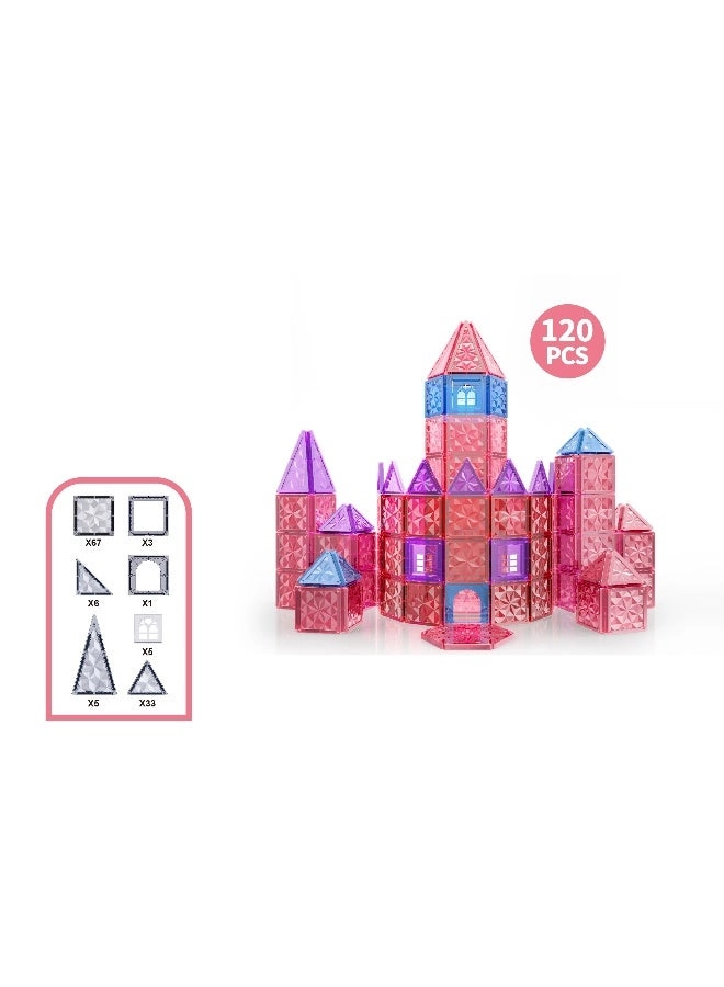 Magnetic Building Blocks - 120 pcs
