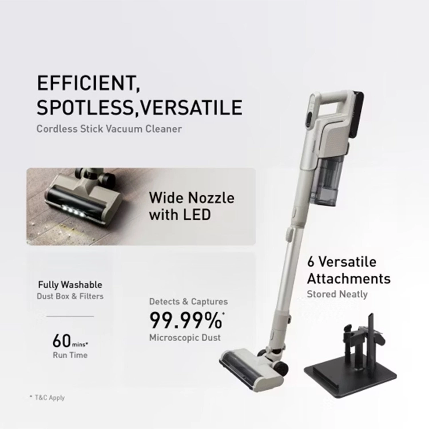 Stick Vacuum Cleaner - 60 mins