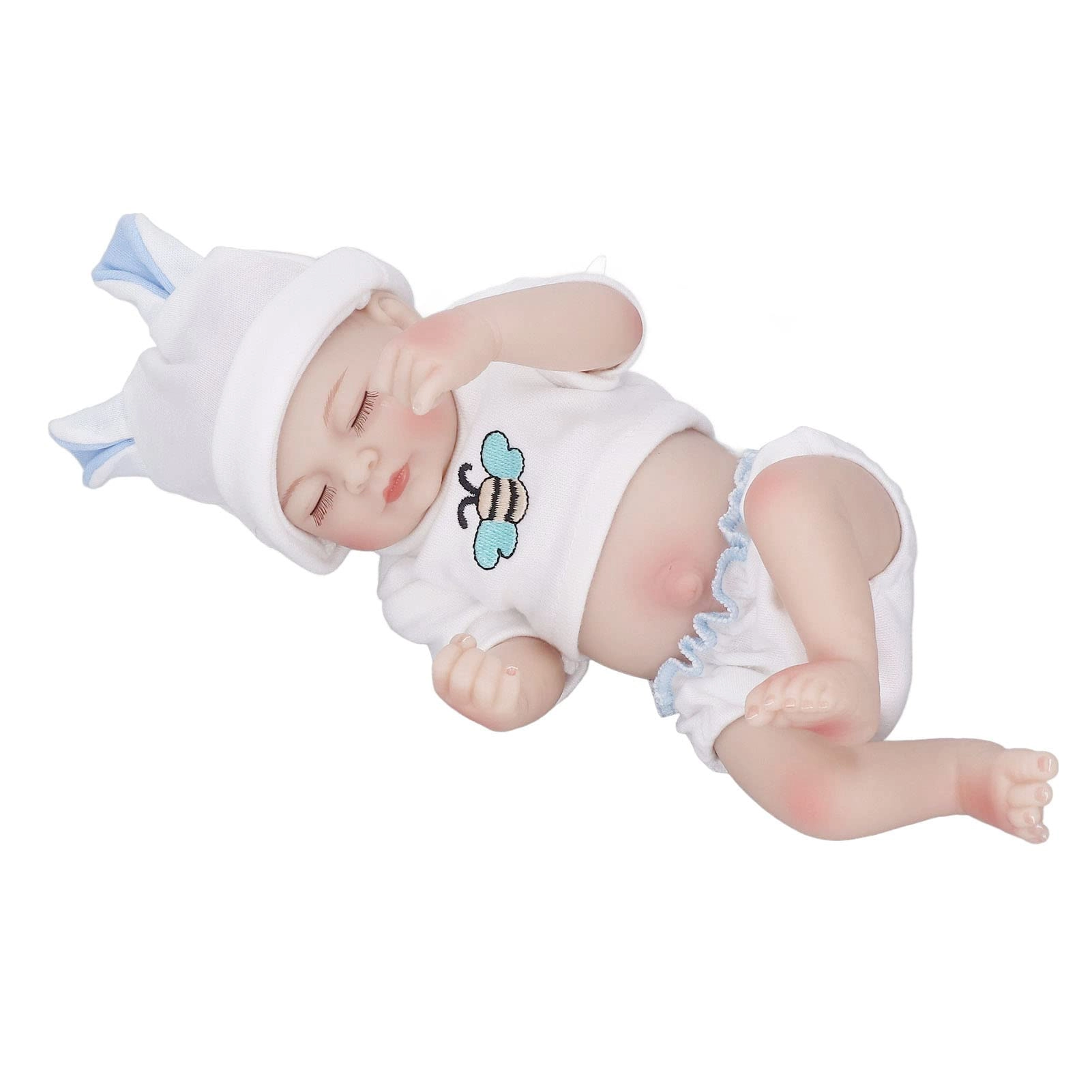 Yusat Simulated Silicone Doll - 28cm Girl Eyes Closed Ages 3+