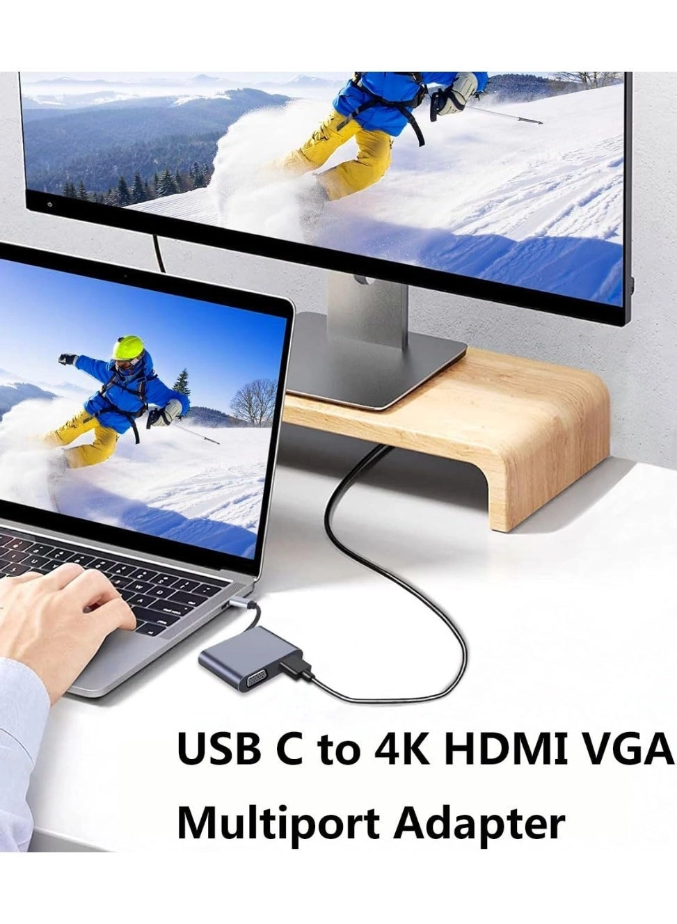 USB C to HDMI VGA Adapter - USB 3.0 3840*2160@30Hz