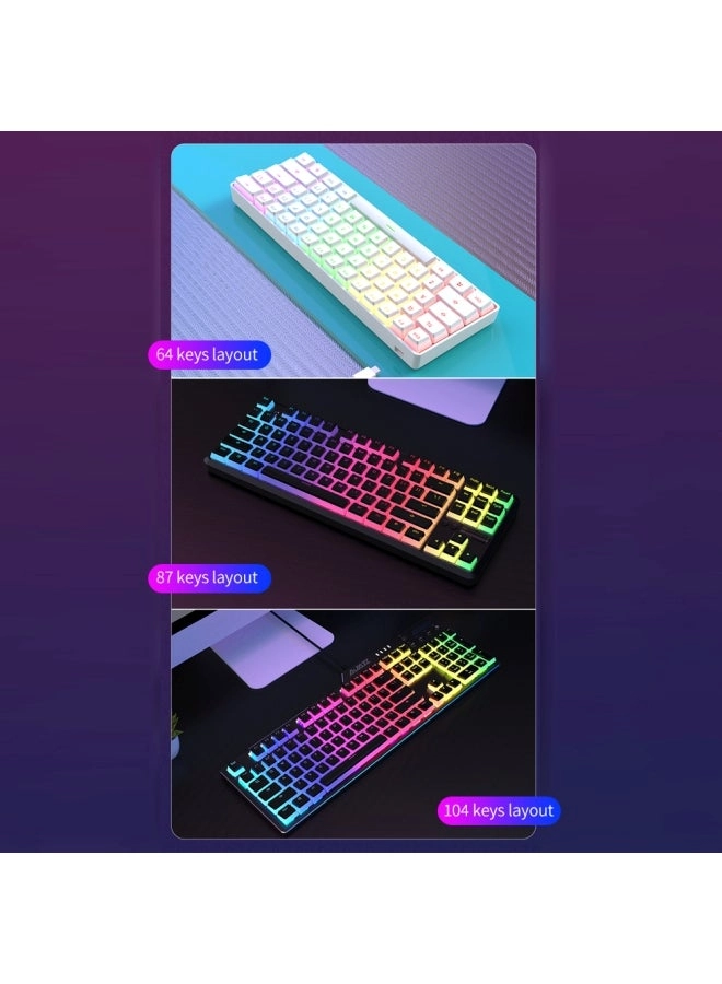 Pudding Keycap Set - 108 Keys PBT White