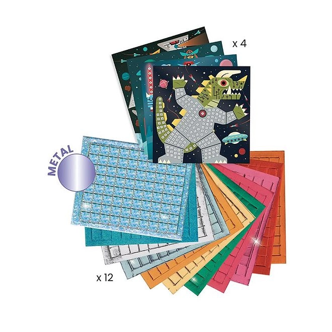 Space Battle Mosaic - 5 Years+ 20 x 20 cm