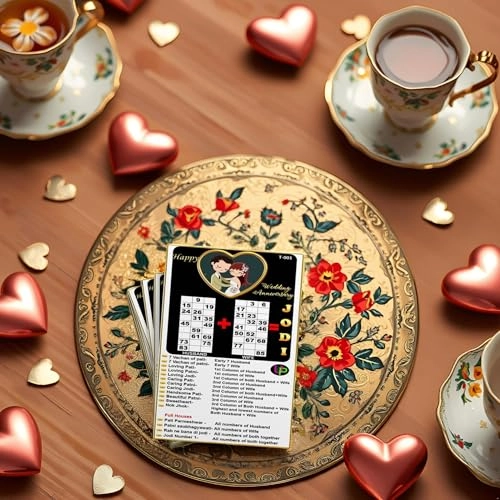 Anniversary Theme Tambola Tickets - English Kid 15 Tickets