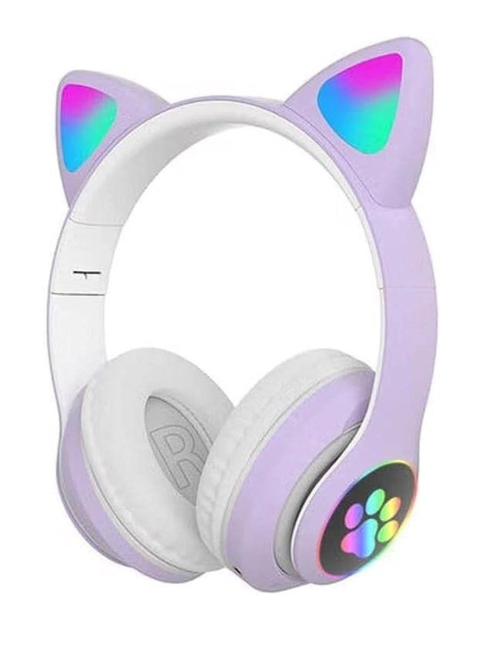 AKDC Glowing Cat Ear Wireless Headset