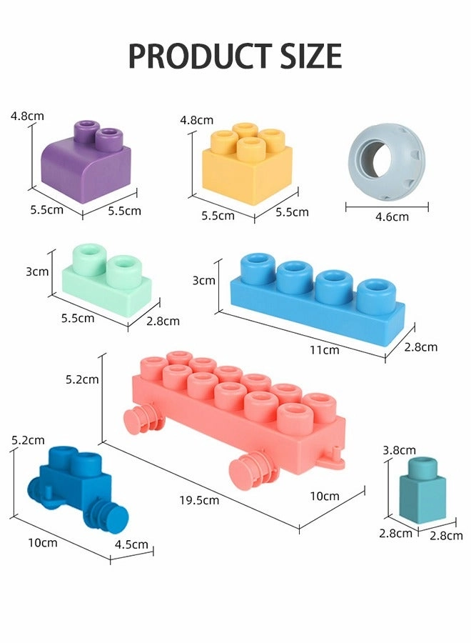 Construction Block Set - 50 pcs Building Blocks