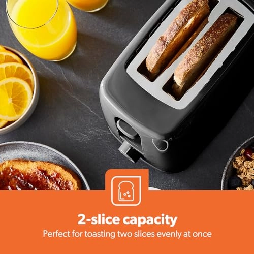 Filter Coffee Machine - 1.5L + 2-Slice Toaster - 6 Browning Levels