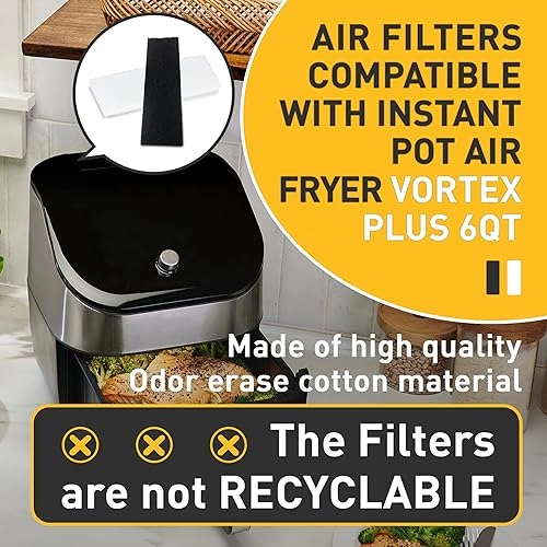 Air Fryer Replacement Filters - 12 Pcs