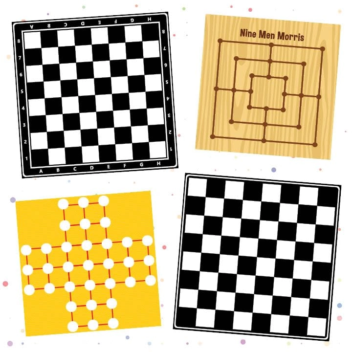 10 in 1 Classic Board Games - Multicolor Educational