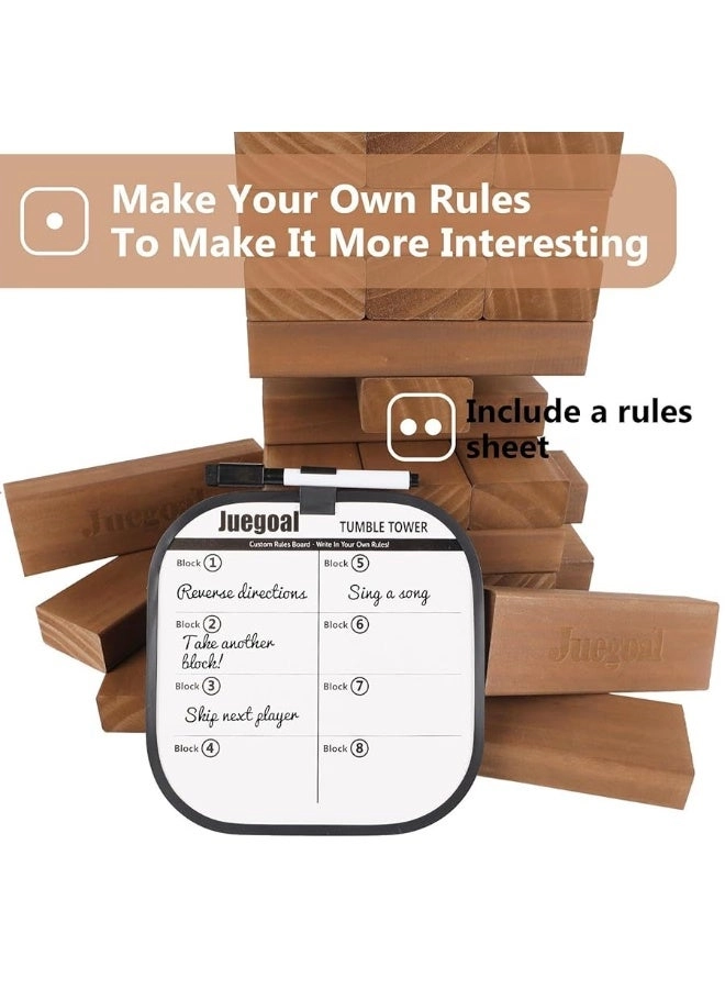Tumble Tower - 54 Piece Giant Wooden Block Stacking Game