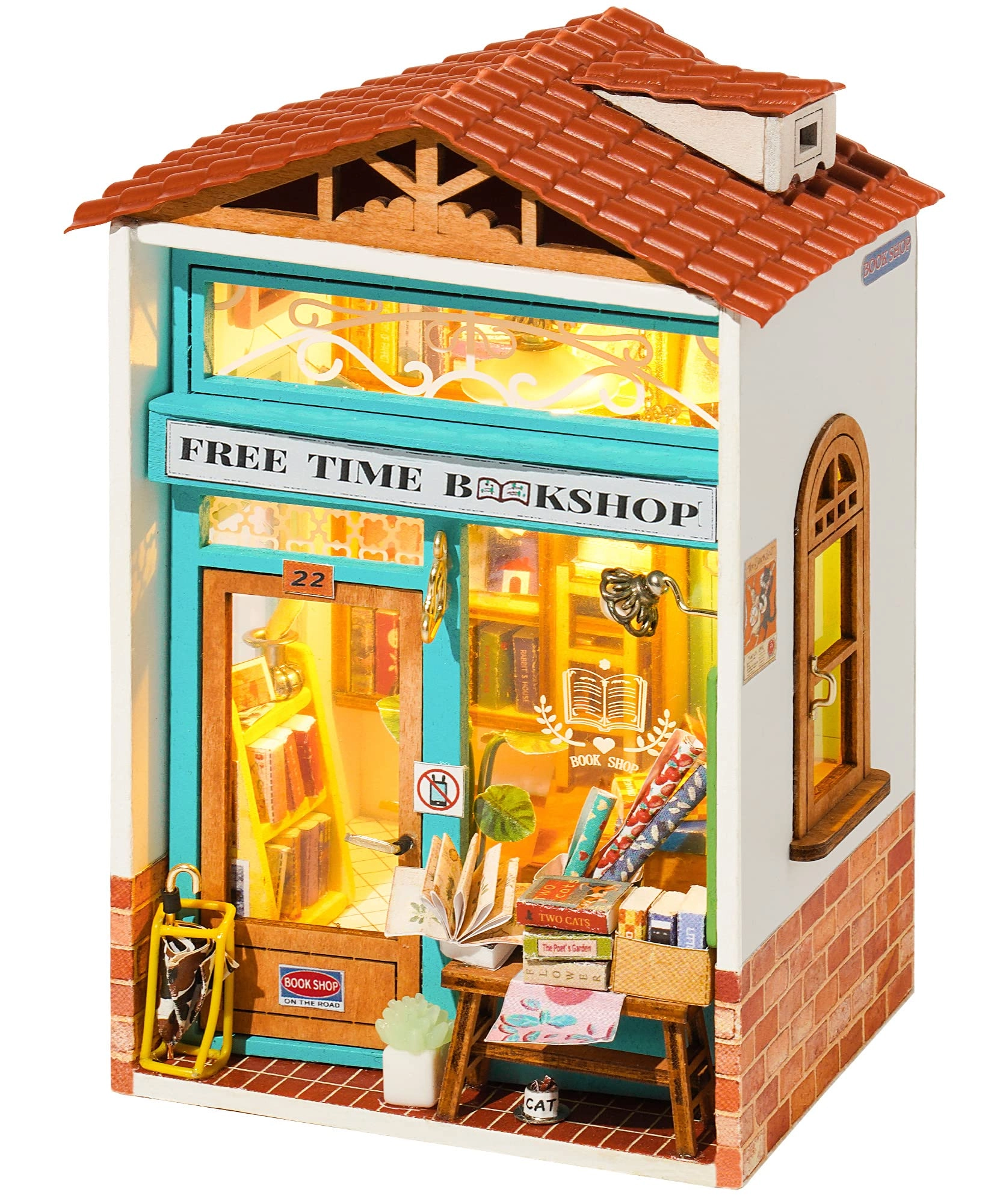 DIY Miniature Dollhouse Kit - Sam's Bookstore 1:24 Scale