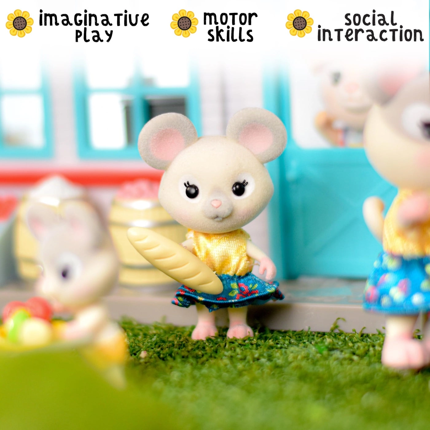 Honey Bee Acres Cheddars Mouse Family - 4 piece(s)