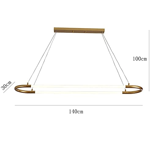 Crystal Chandelier - Golden tricolor light 100*38*30cm