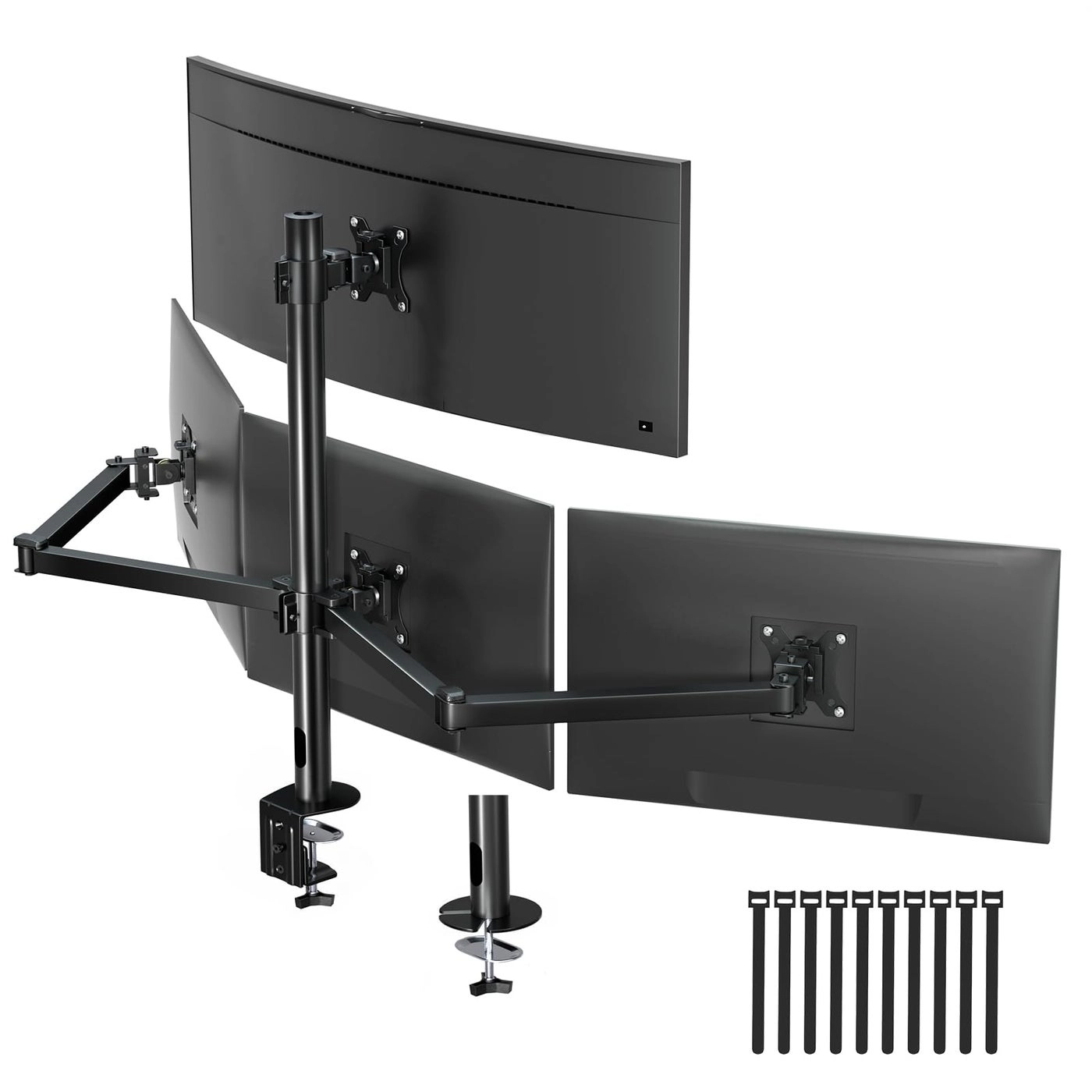Quad Monitor Stand - 4 Screen 17 to 32 Inch