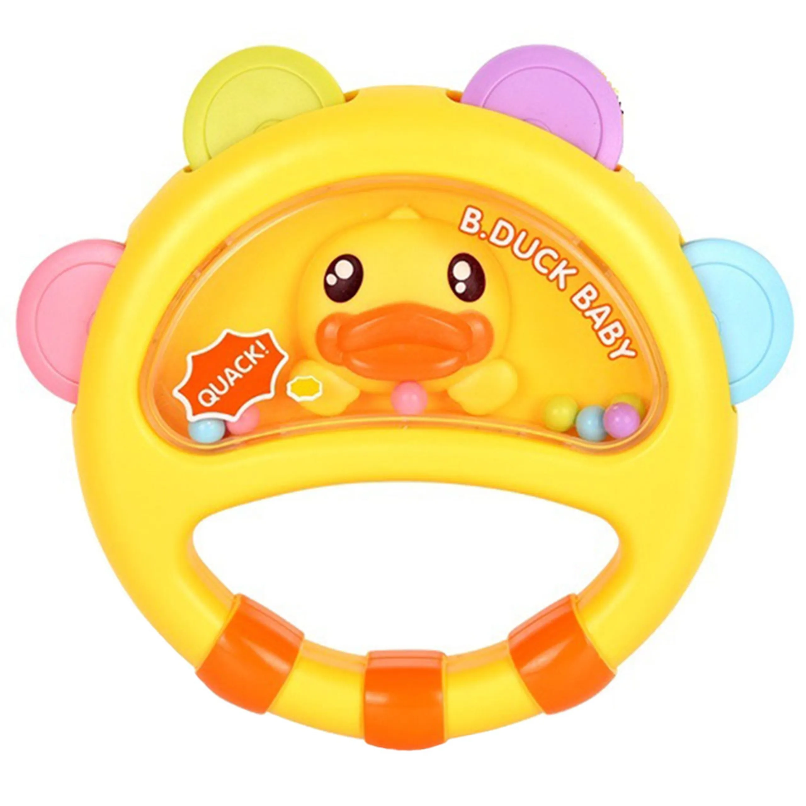 Little Angel Baby Duck Grab & Shake Rattle Toy - 3 months BPA-free