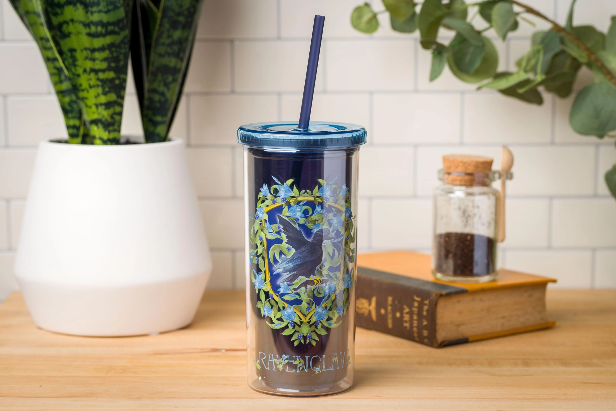Harry Potter Ravenclaw Hogwarts Crest Plastic Tall Cold Cup - 1 pcs
