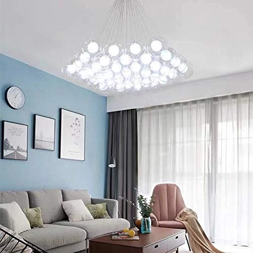 G4 Nordic Glass Globe Bubble Chandelier - 50 head