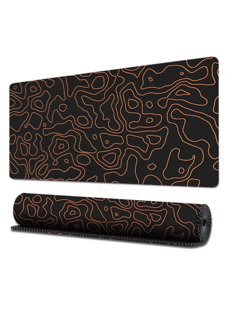 Topographic Cloth Gaming Mouse Pad - 80x30 cm