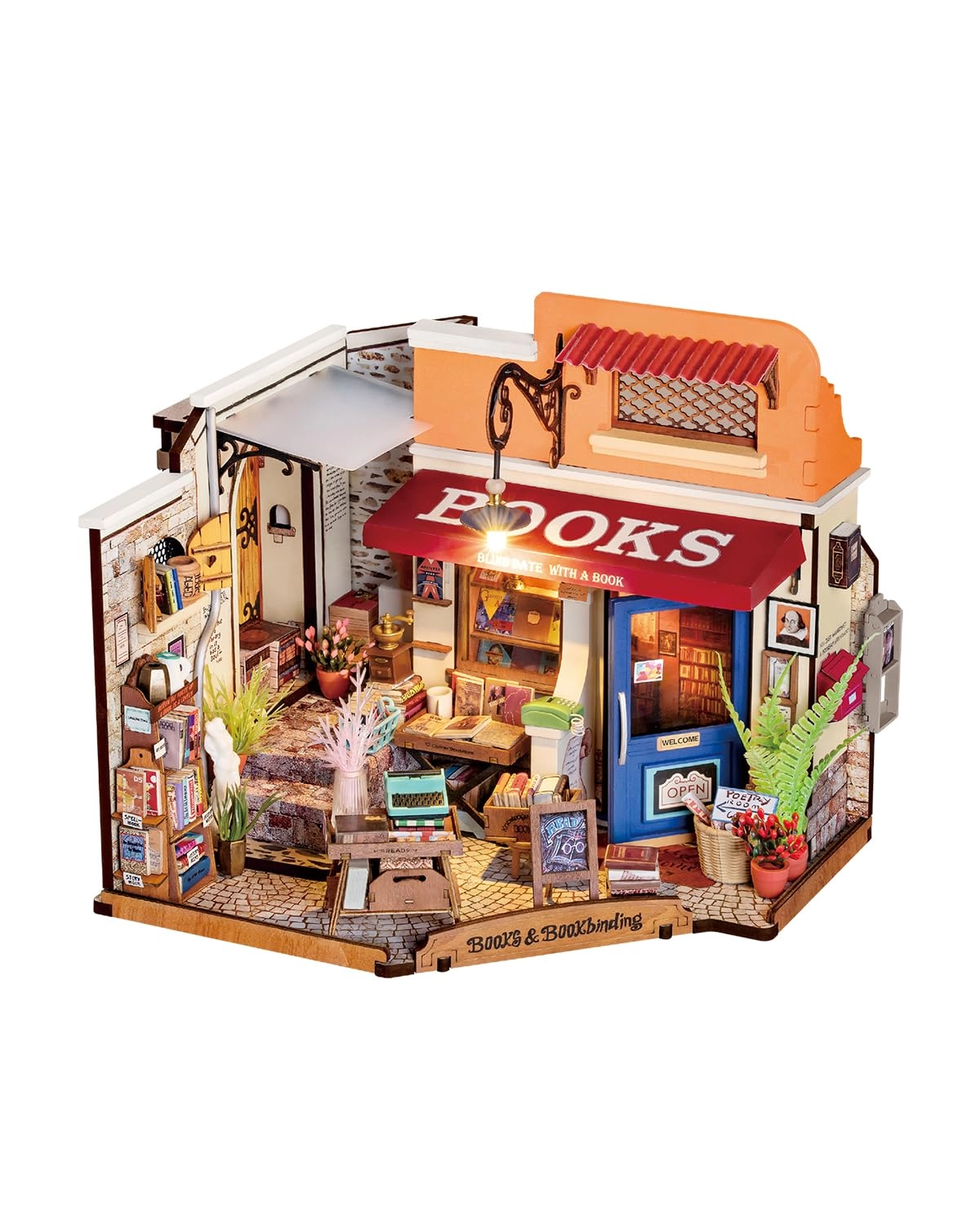 Miniature Dollhouse Bookstore - 1:24