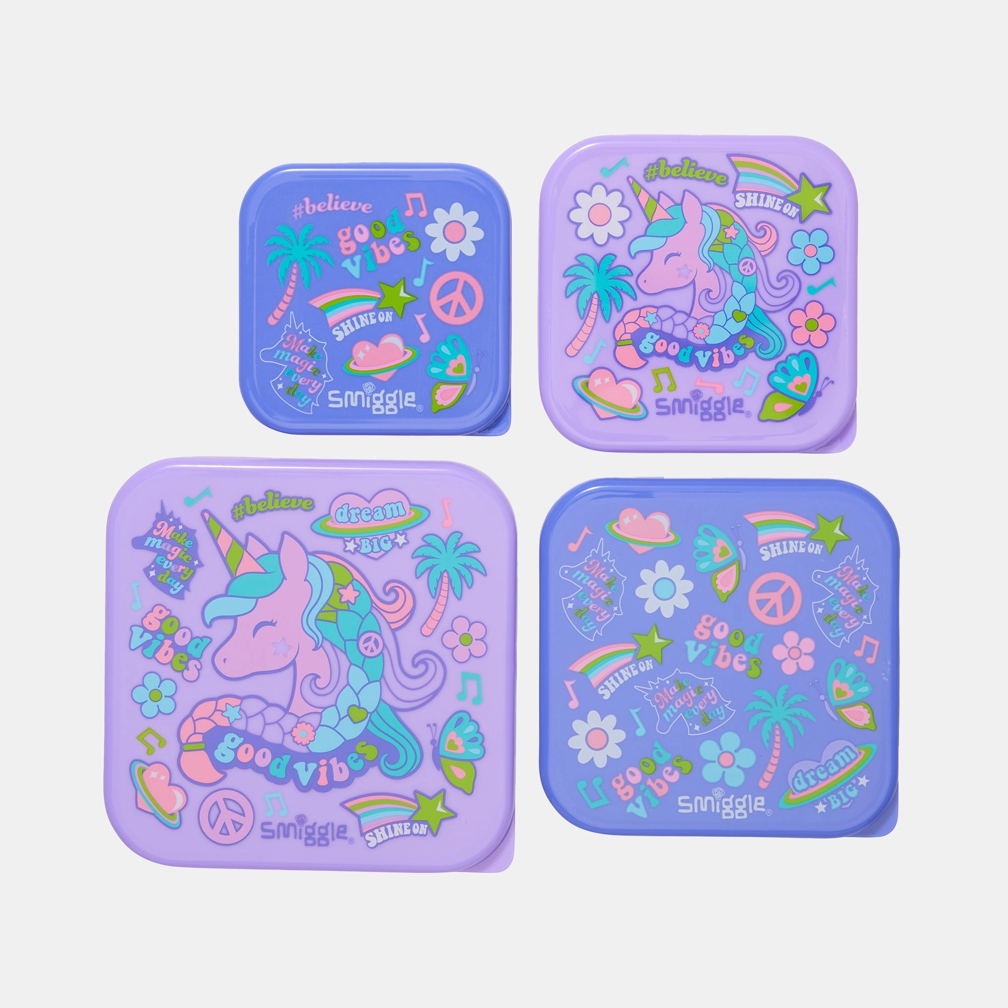 Smiggle All Stars 4 In 1 Nested Containers