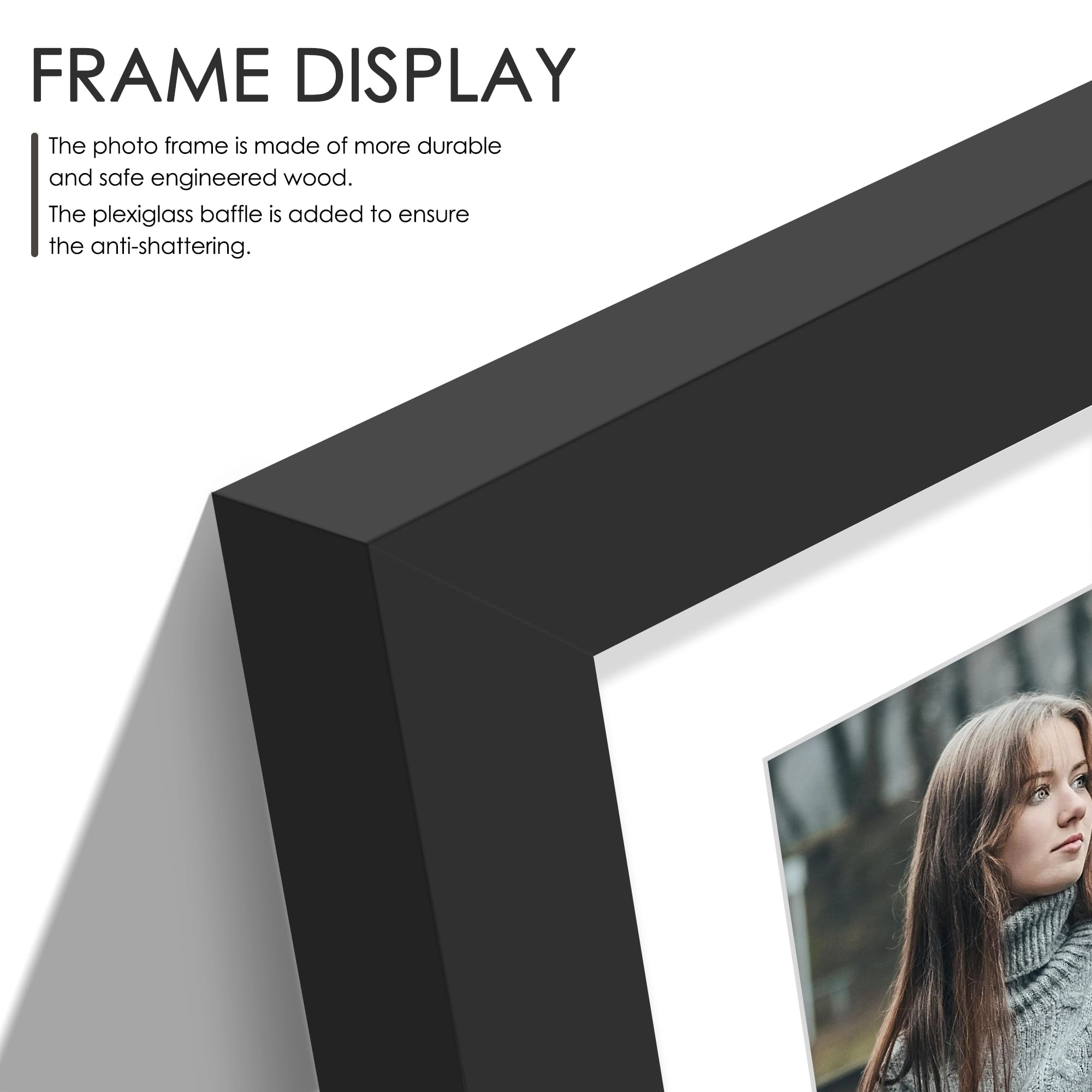 Double Picture Frame - 8x10 Two 4x6