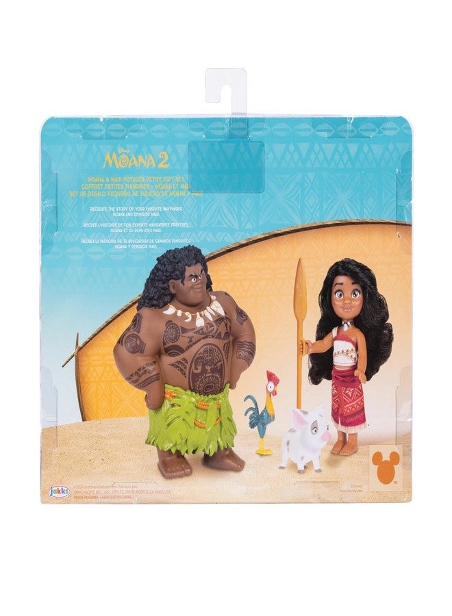Moana Doll + Maui Doll + Pua Doll + Heihei Doll