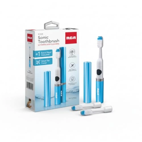 Sonic Toothbrush - 22,000 brush strokes per minute Battery Powered Extra Brush Head
