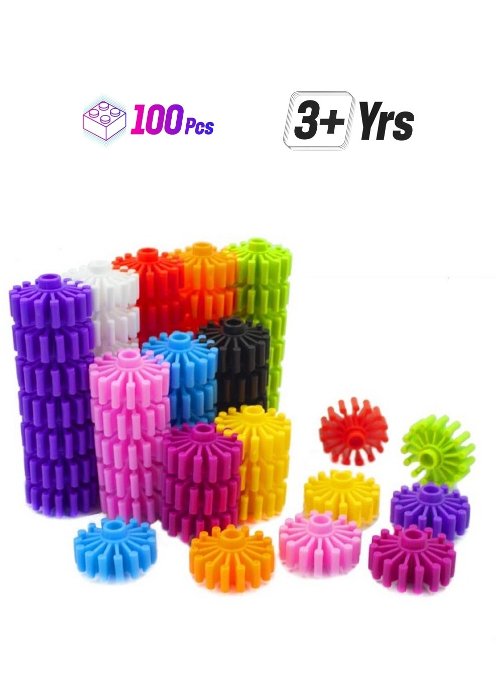 RAINBOW TOYFROG Interlocking Gears - 100.0 piece(s)