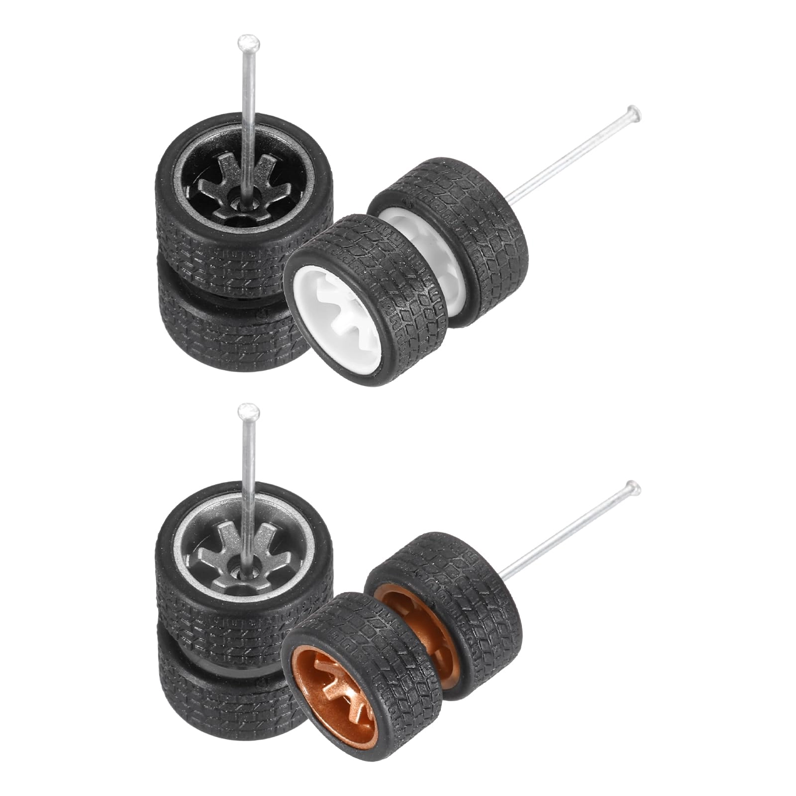 Wheels and Tires Set - 8.0 count 1/64