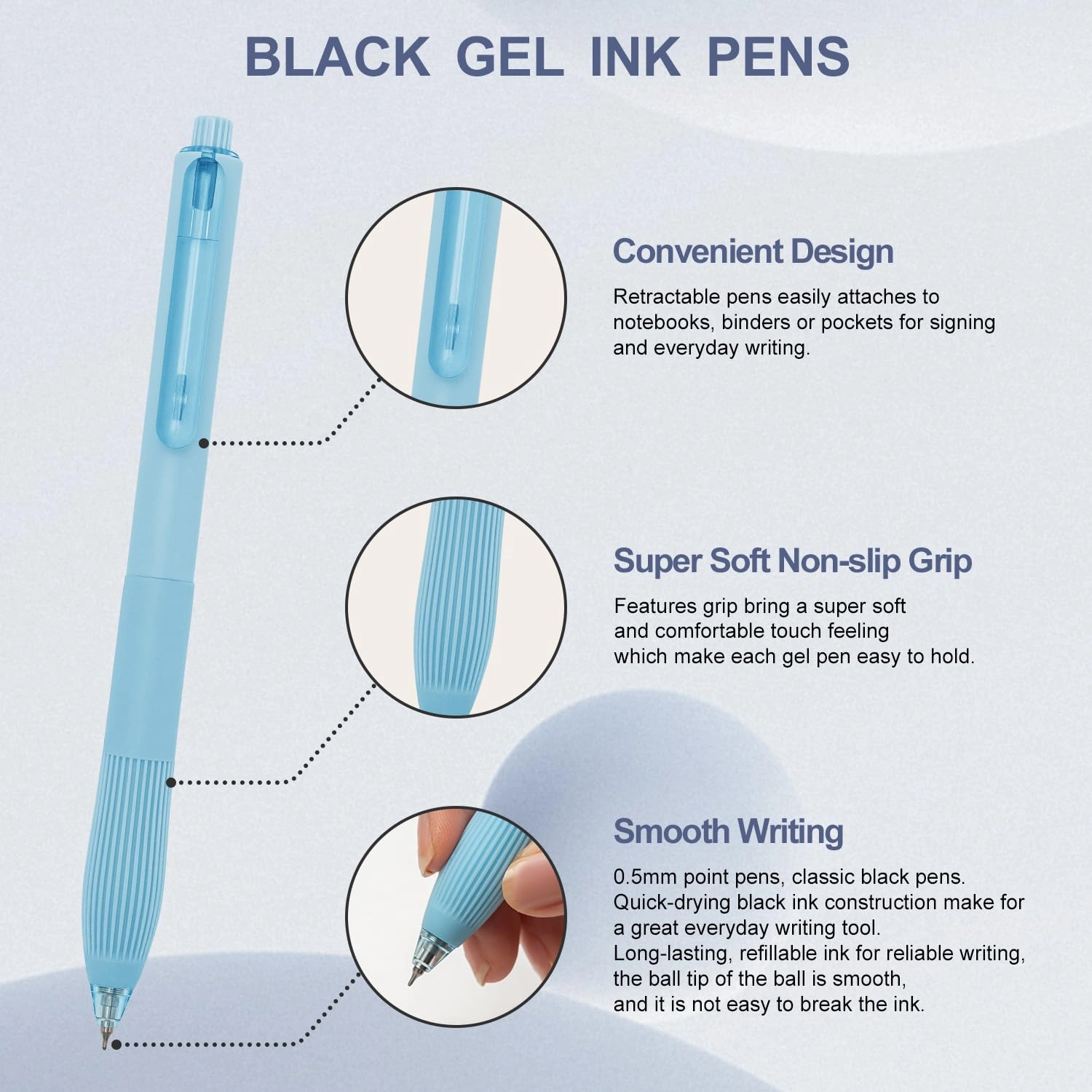 Gel Pens - 12-count 0.5mm