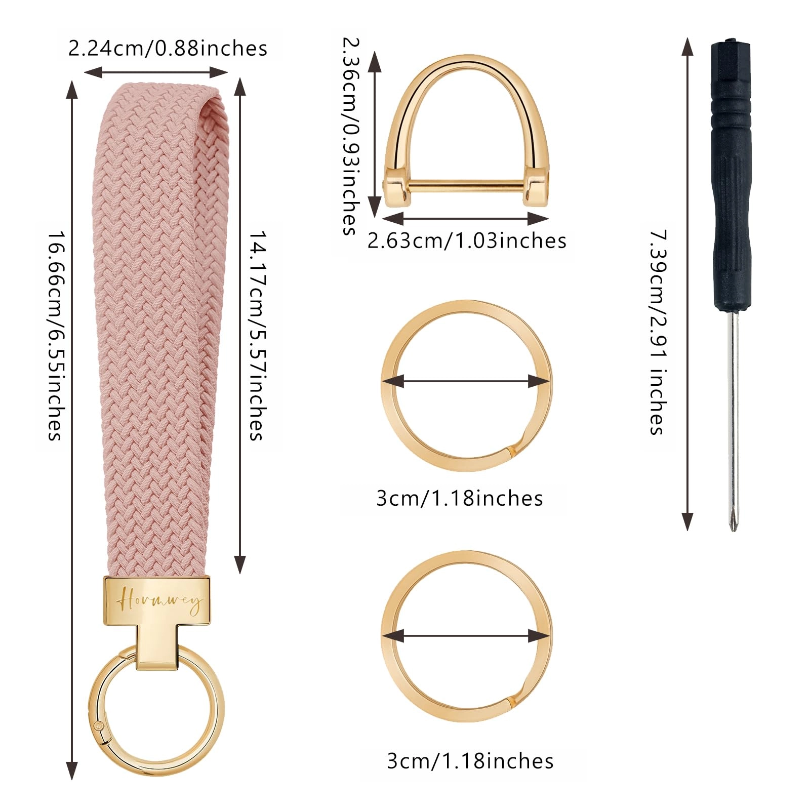 Elastic Wristlet Keychain - Fun