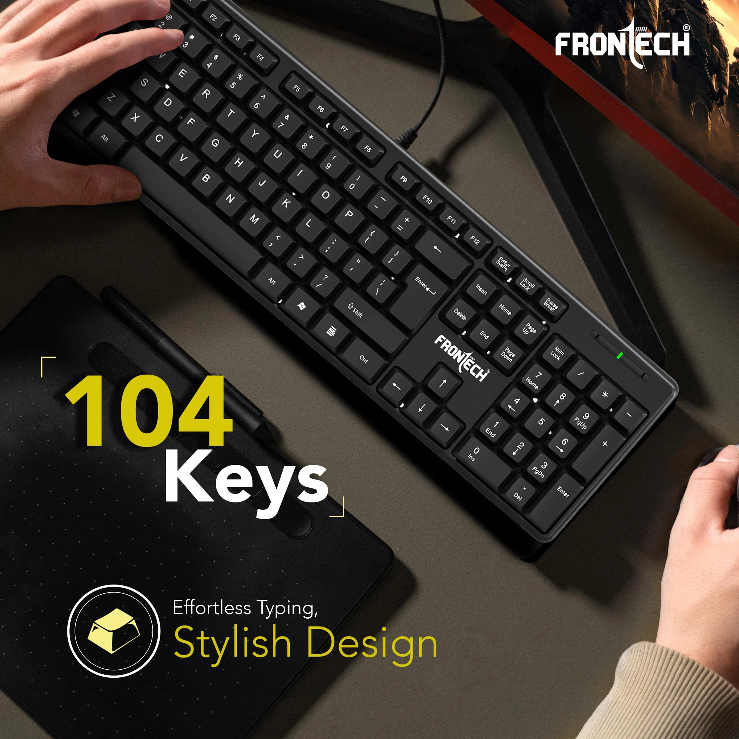 Keyboard & Mouse Combo - QWERTY Wired