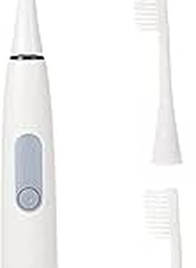 cimaxic Waterproof Electric Sonic Toothbrush - Soft Bristles Battery Powered Light Gray