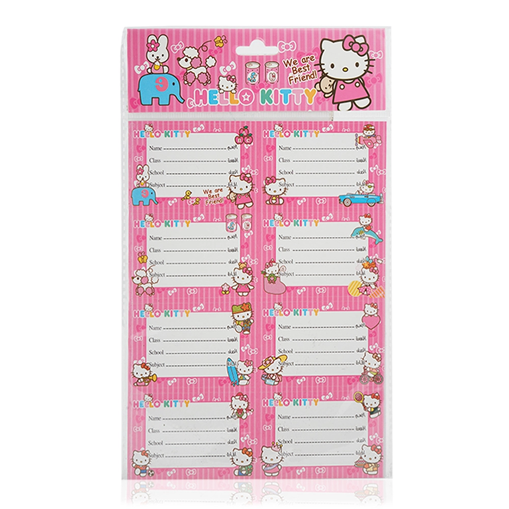 Hello Kitty Name Labels - 5 Pieces