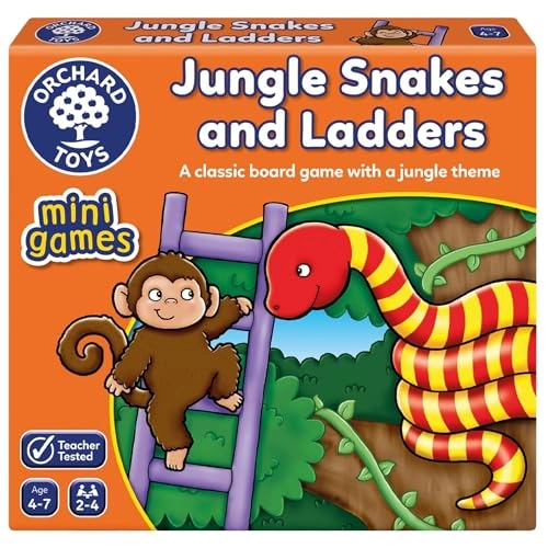 Jungle Snakes And Ladders - Mini Multi Colour