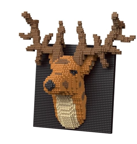 Elk Deer Head 3D Wall Art Building Kit - Elk 1500 pcs