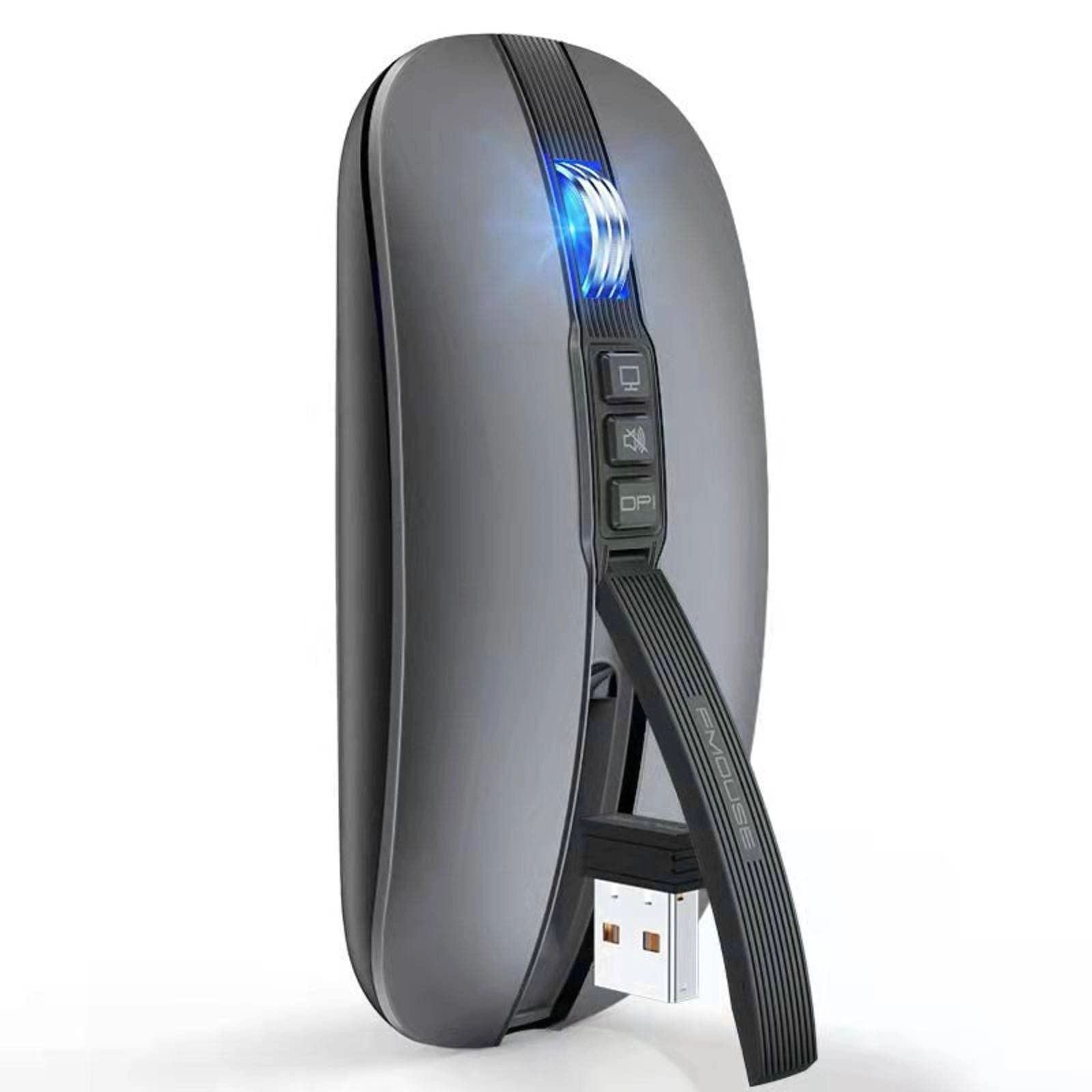 HJTCZHUANYONG Ultra-thin Mouse - Bluetooth & 2.4G