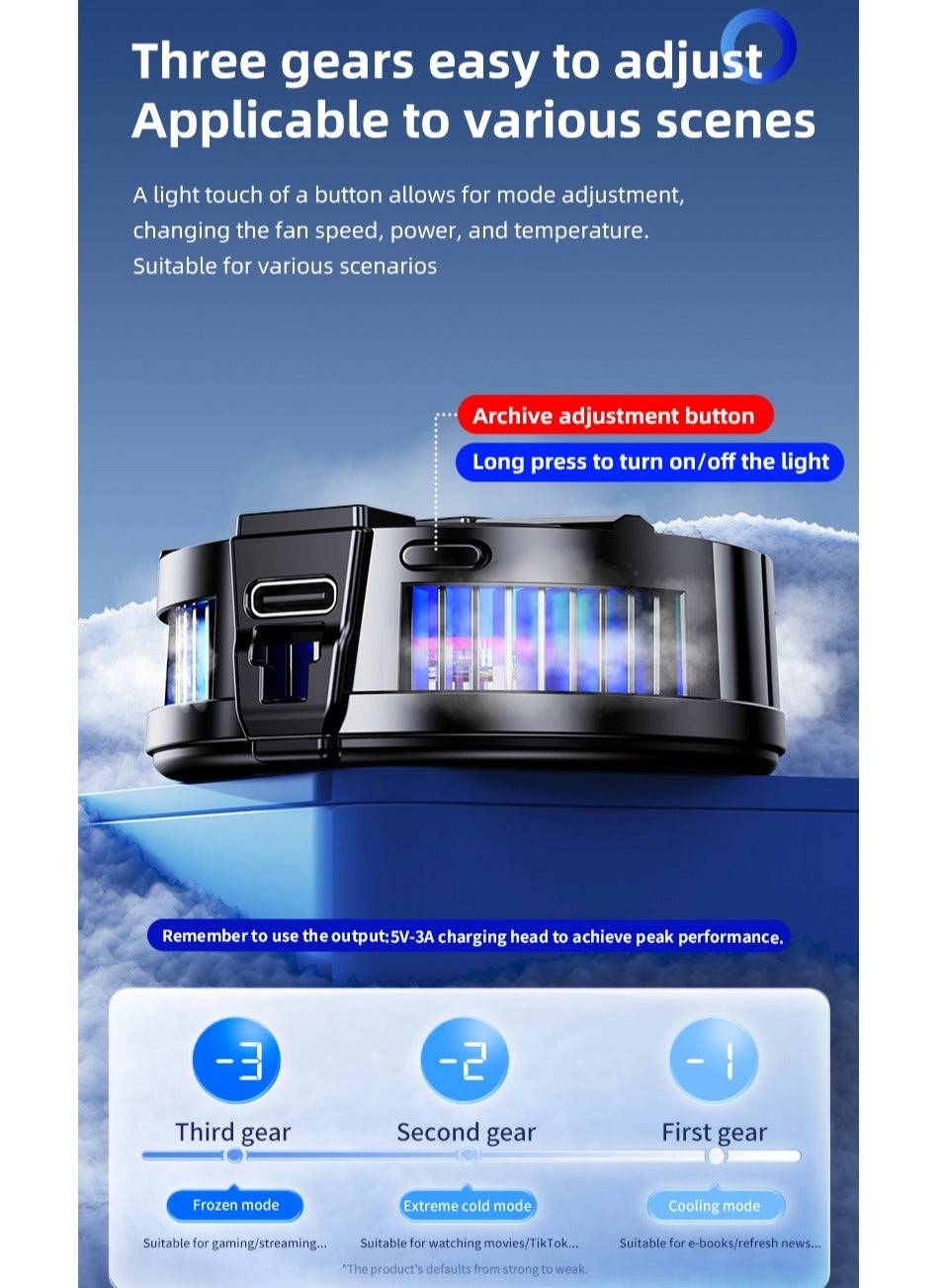 Mobile Phone Cooler - 5-Second Instant Cooling Magnetic Clip-On