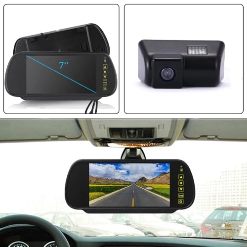JCJC7892DJTUS - 1280*720 Night Vision + 7" Reverse Mirror - 2 video input