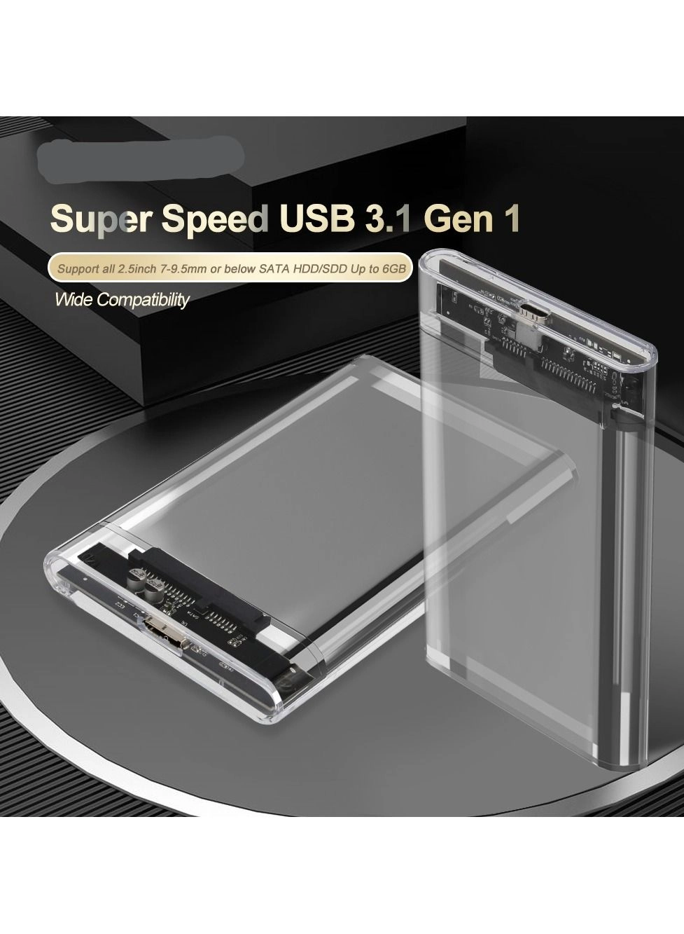 Transparent HDD Case