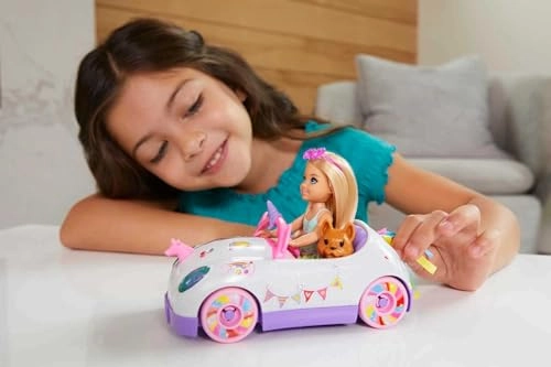 Chelsea Doll - 6 inch Blonde Unicorn Themed Car Ages 3+