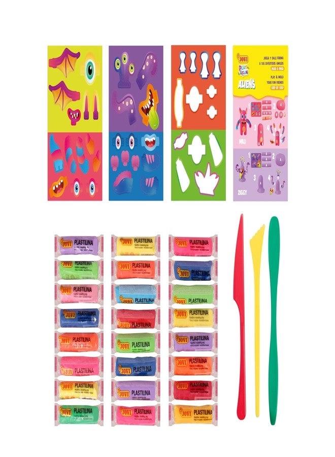 Play&Fun Aliens - 24 plasticine Sticks