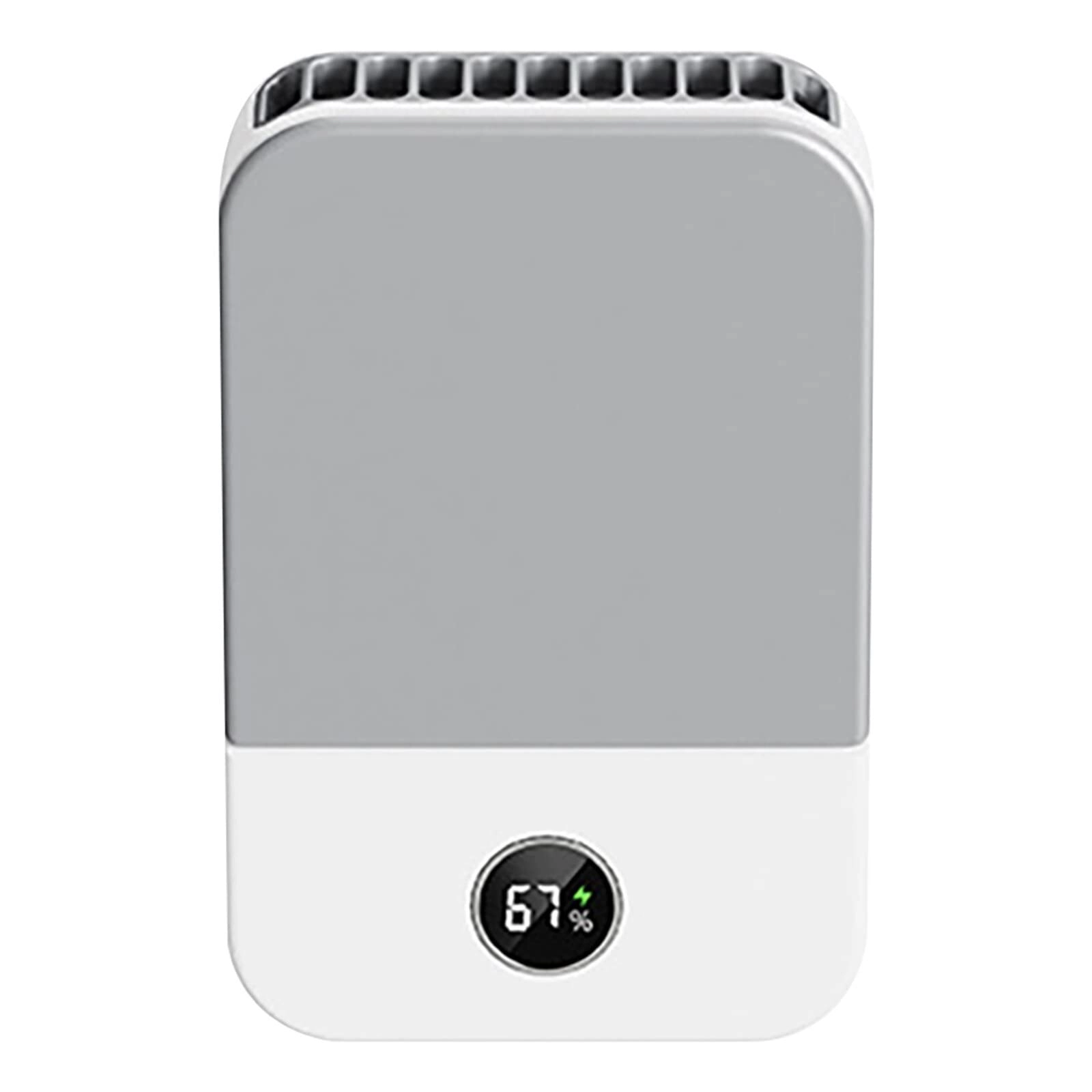 WMGSDWB Small air conditioner Fan - Rechargeable Mini Handheld White