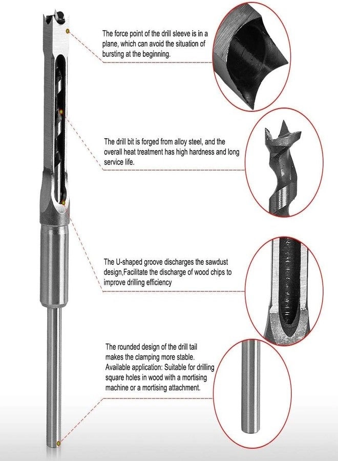 Square Hole Drill Bits - 9/16 Inch
