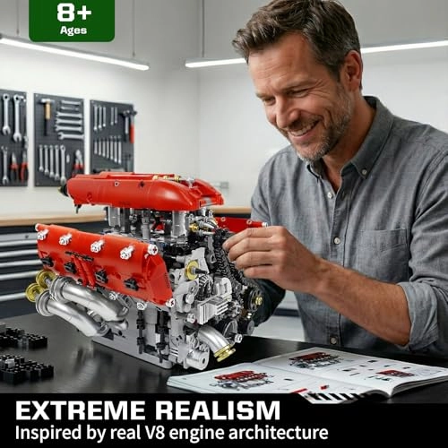 V8 Engine Model Kit - 1 pcs