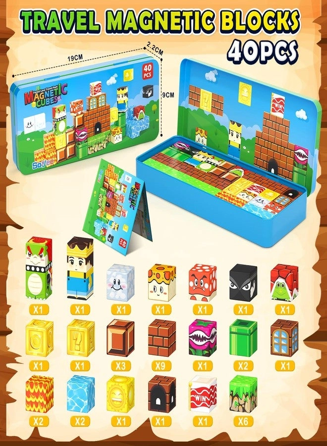 Magnetic Building Blocks - 40 pcs