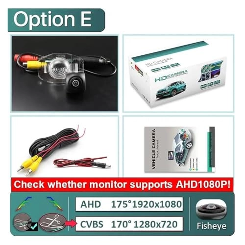 Wide View Vehicle Back up Camera - Night Vision Wire 1920x1080P