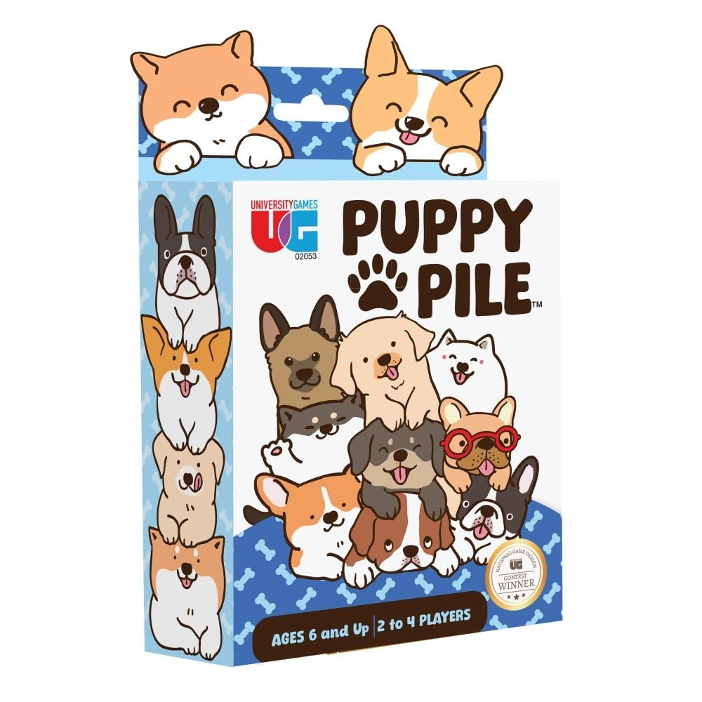 University Games Puppy Pile - Card Game