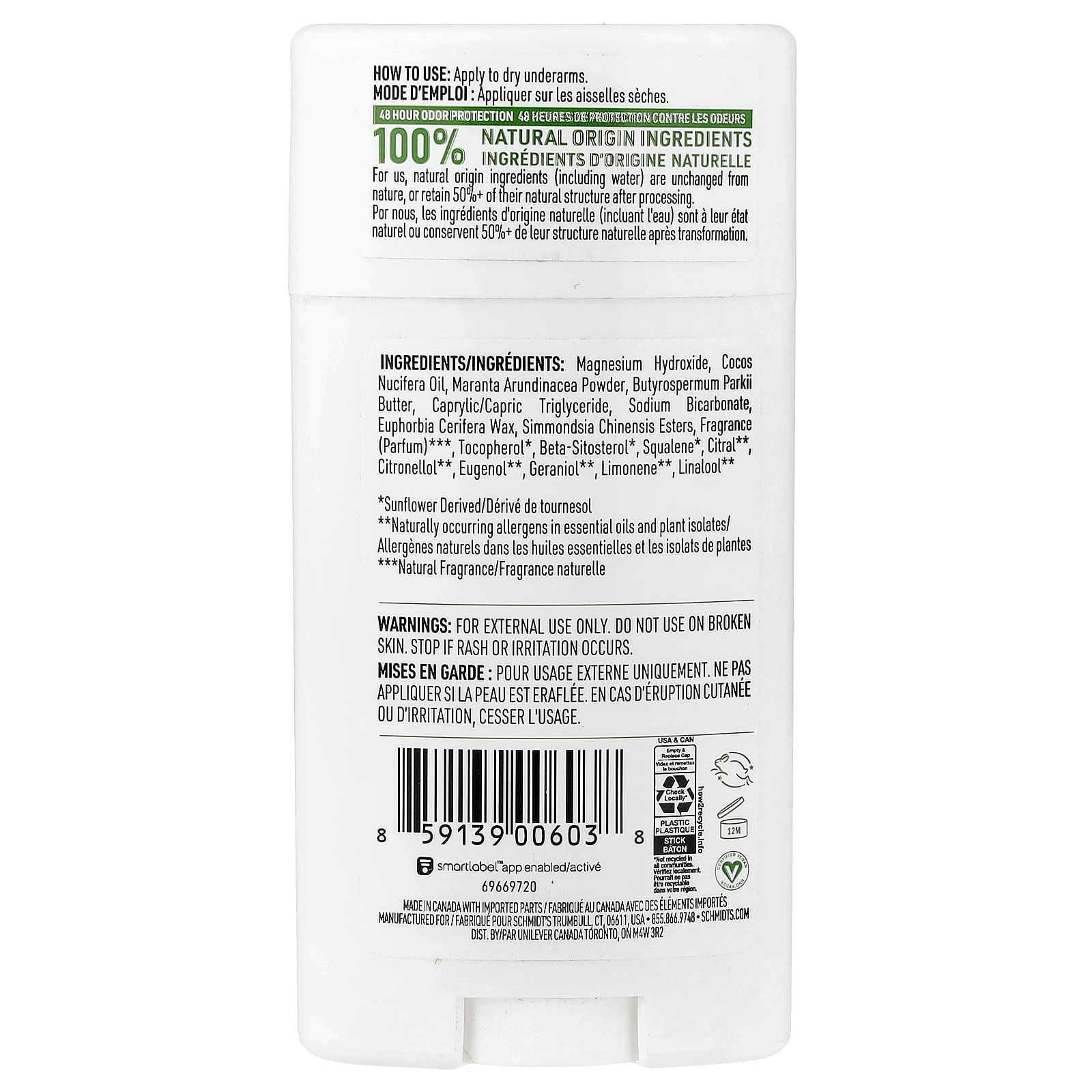 Deodorant - Bergamot & Lime 75 g